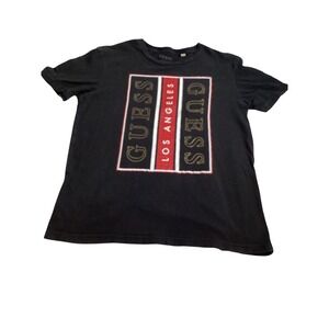 GUESS Los Angeles Graphic T Shirt Black Medium Mens/Women Unisex (864)